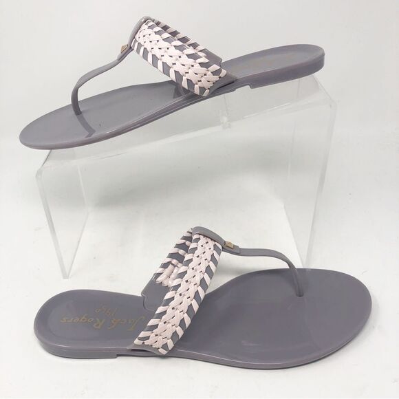 JACK ROGERS | Slip On Flip Flop Sandals Plastic Rubber Purple Women’s Size 10 - Picture 1 of 10